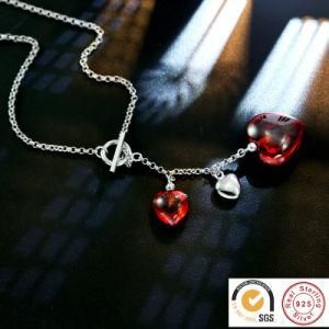 Fashion 925 Sterling Silver Necklace with Heart Pendant