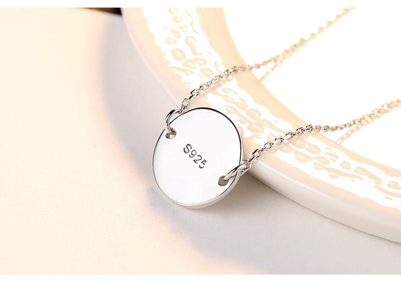 Fashion Silver Jewelry Zircon Pendant Women Accessories Necklace