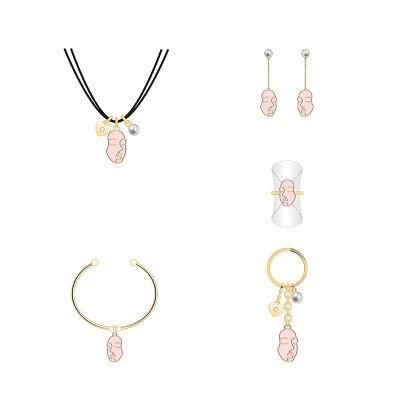 2020 Newly Good Pink Mask Design Jewelry Set
