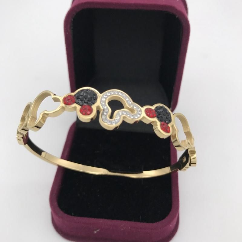 Hot Sale Rainbow Stones Fashion Jewelry Gold Plated Colorful Zircons Women Bracelets