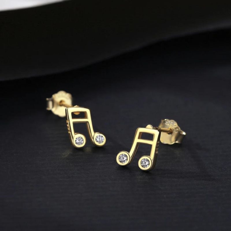 Fashionable Cross-Border Music Tone Female Ear Studs