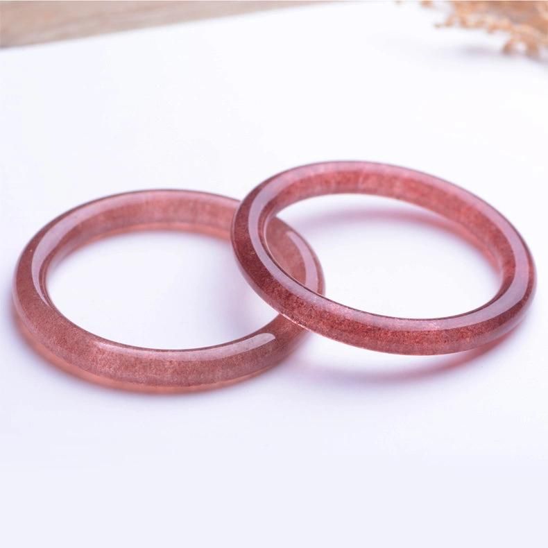 Natural Moist Strawberry Crystal Bracelet Rose Crystal Bracelet