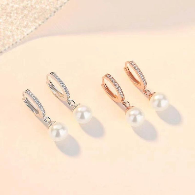 Pearl Earrings Genuine Natural Freshwater Pearl 925 Sterling Silver Earrings Pearl Jewelry