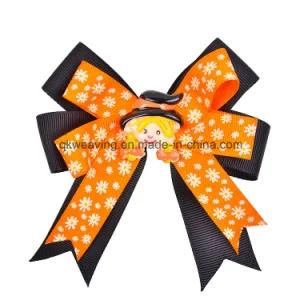 Hair Clips Girls Halloween Ribbon Hair Bows