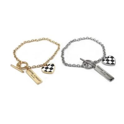 Manufacturer Customized High-Quality Fashion Jewelry 2022 New Bijoux Plaqu or Stainless Steel Bracelet Gold 18K Couple Bracelet
