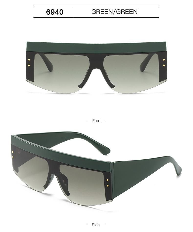 Large-Frame Wide-Brimmed Sunglasses, Retro Midin One-Piece Goggles Sports Cycling Glasses