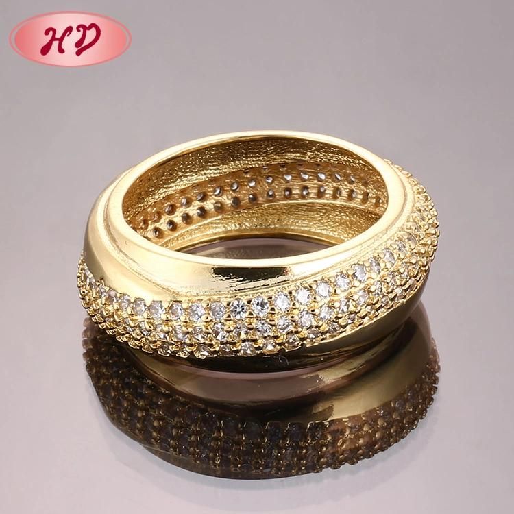 Fashion Wedding 18K Gold Plated Engagement Jewelry Stainless Steel Silver Man Finger Rings Design