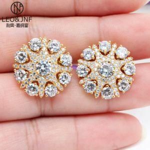 Wholesale Earrings, Studs, High Quality Zircon, Elegant and Luxurious Women&prime;s Jewelry