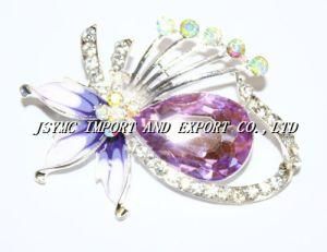 Fashion Flower Pattern Brooch (JSY-J0025)