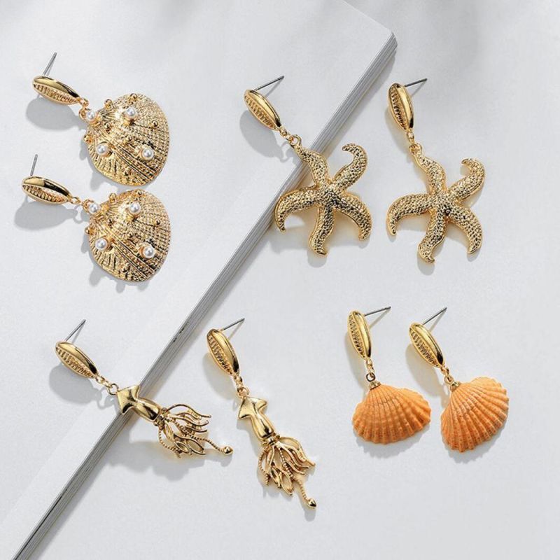 Hot Sales Shell Cowry Conch Fashion Earring Jewelry