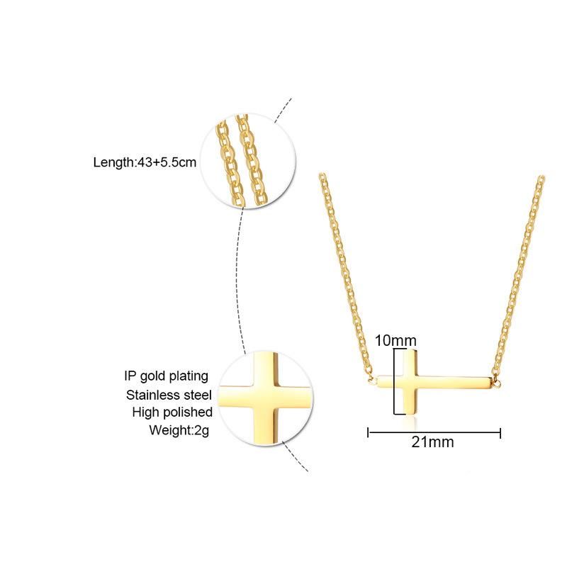 DIY Mother′s Day Pendant Necklace Clavicle Chain Cross Connect Necklace