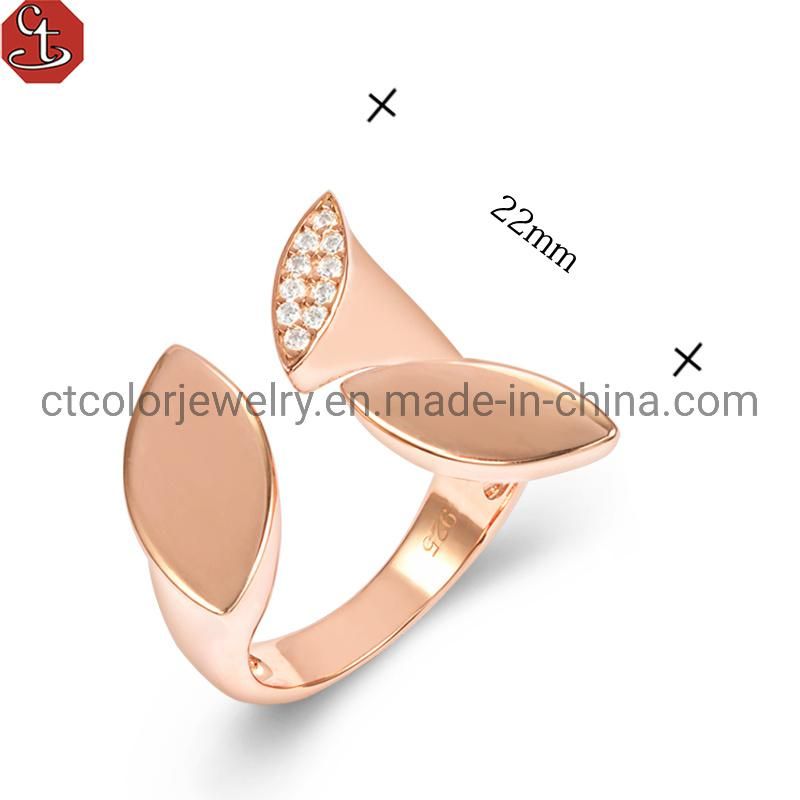 Latest Design jewelry 5A Zircon Special Bling 925 silver Ring