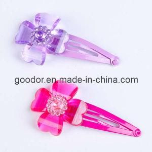 Hair Clip with Plastic Flower (GD-AC040)