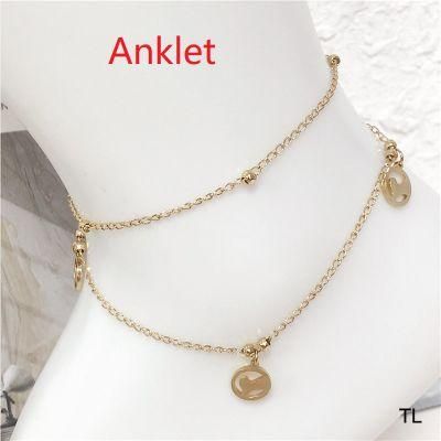 Manufacturer Wholesale Exquisite Layered Anklet Stainless Steel Fashion Ankle Bracelet Women&prime;s Jewelry