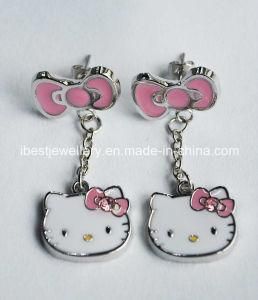 Fashion Jewelry- Imitation Jewelry Hello Kitty Eardrop Dangle Earrings