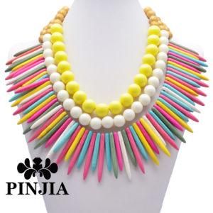 Multi Crystal Bib Statement Beaded Necklace Collar Costume Jewelry