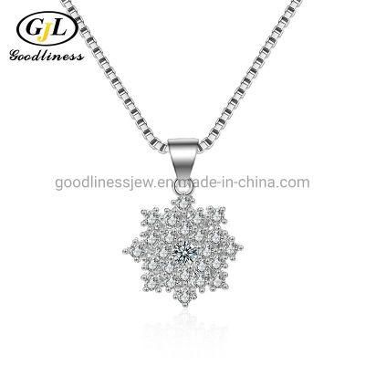 Snowflake Jewel Crystal Design Necklace Pendant Jewelry