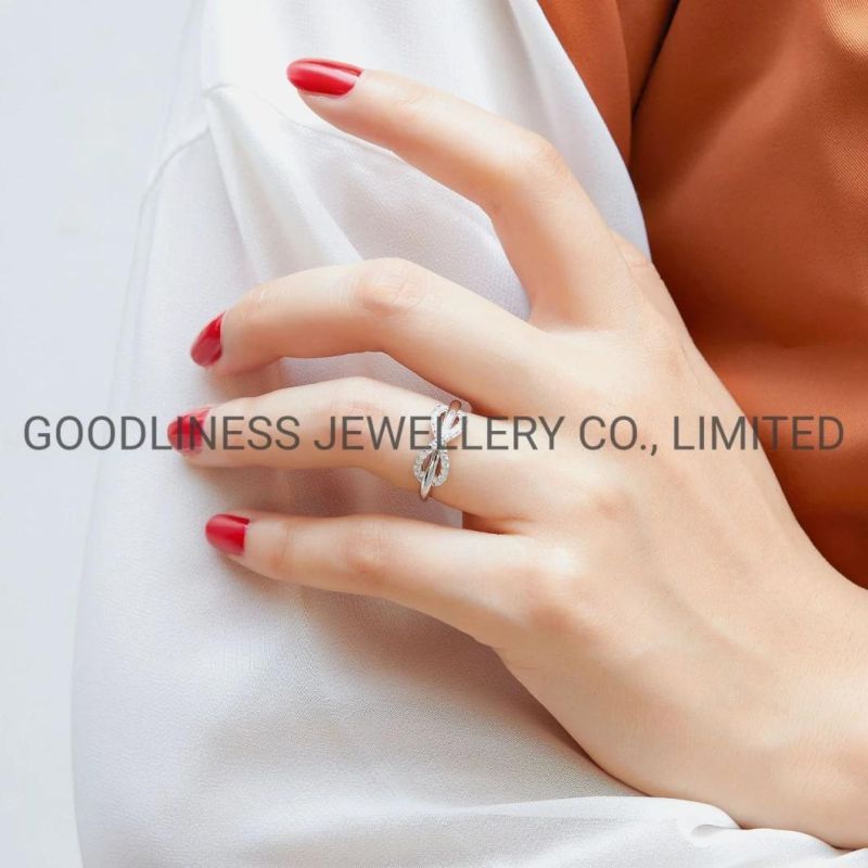 Infinity Vintage Wedding Engagement Eternity Moissanite Diamond Rings for Women