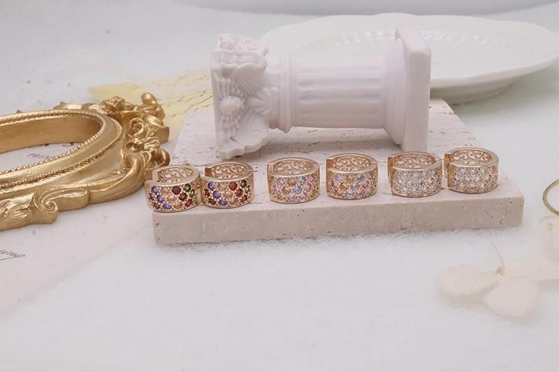 Fashion Luxury Cubic Zirconia Inlaid Gold-Plated Earrings