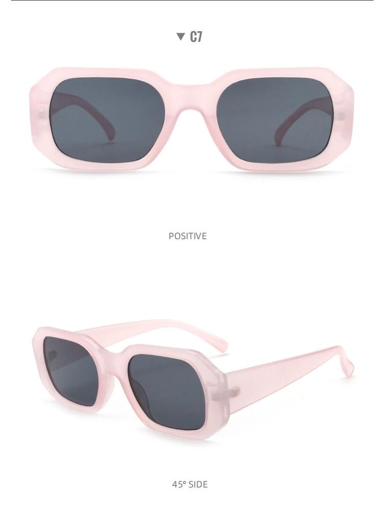 2022 Women Fashion Sunglasses Rectangle Shape Polarized Sunglasses