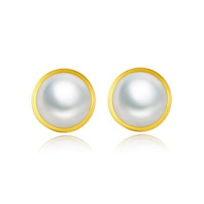 Eternal White Pearl CZ Ear Piercing Studs