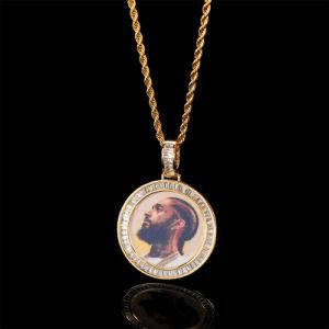 European and American Popular Hip-Hop Photo Memories Round Pendant Customization