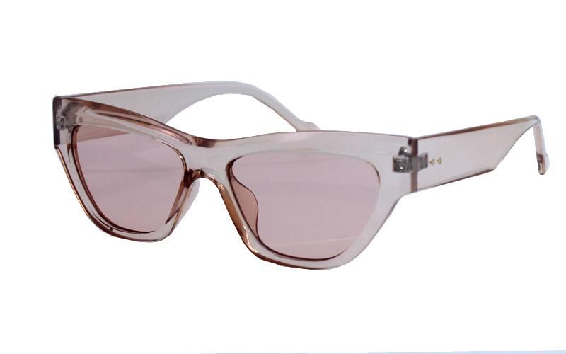 Women Translucent Retro Trapezoid Cat Eye Polarized Fashion Sunglasses