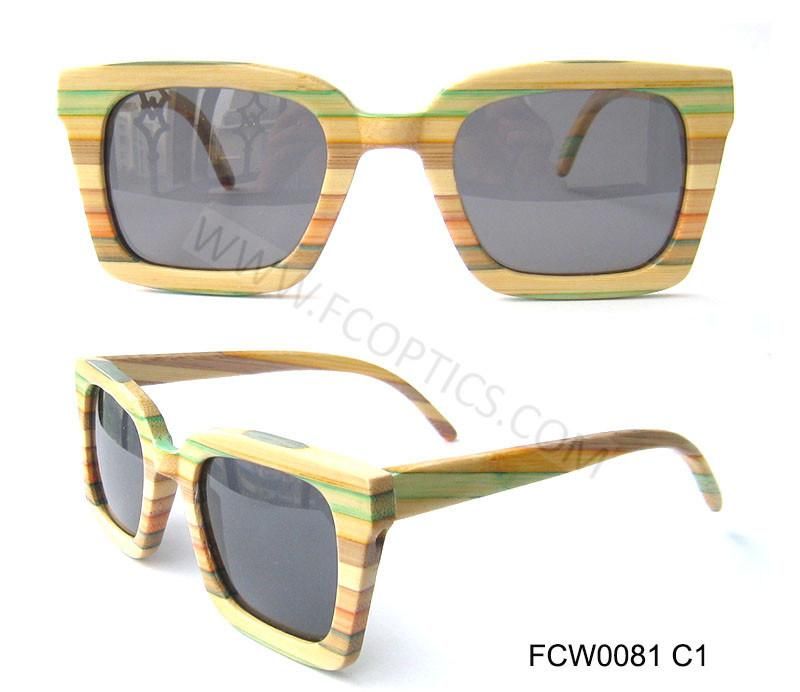 Man Women Real Wooden Eyeglasses Sunglasses