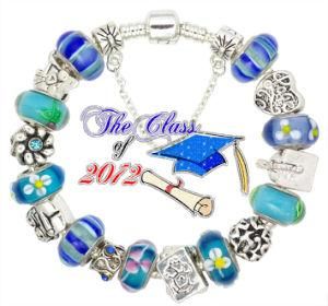 Graduation Day Graduate Gift Silver Hat Charm Bracelet