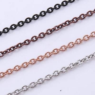 Fashion Necklace Bracelet Embossed Cable Chain for Jewelry Making