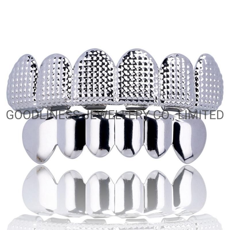 Hip Hop Rapper Jewelry Plain Teeth Grillz