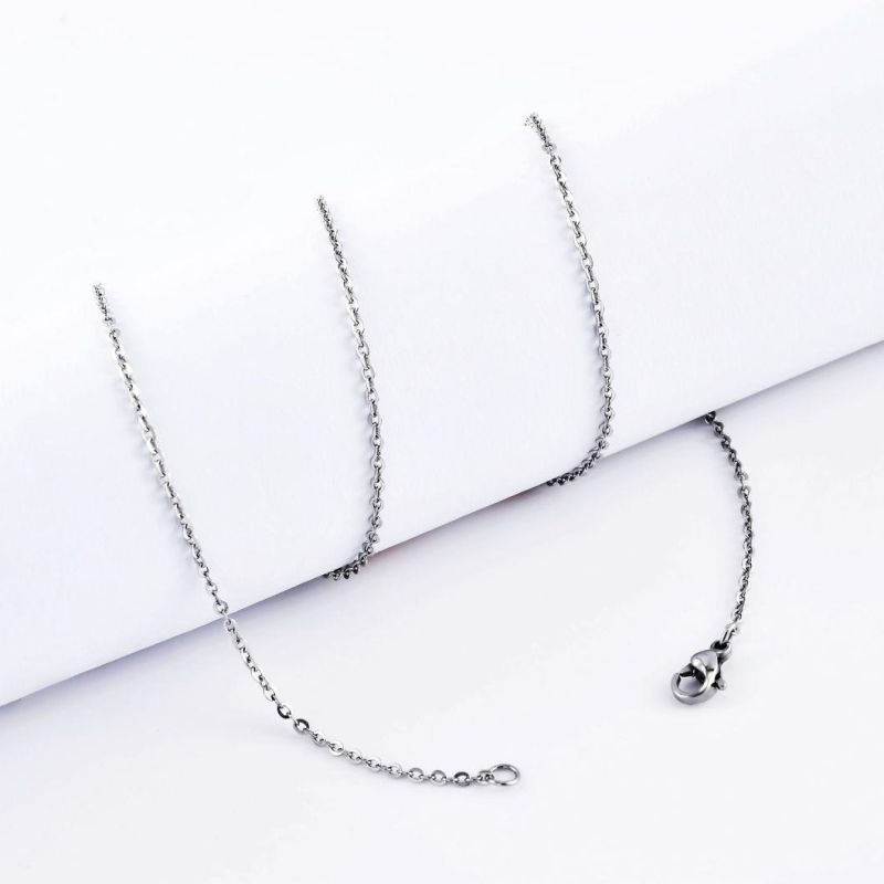 Fashionable Gift Decoration Stainless Steel Jewelry Making Accessories Shiny Cable Chain Necklace