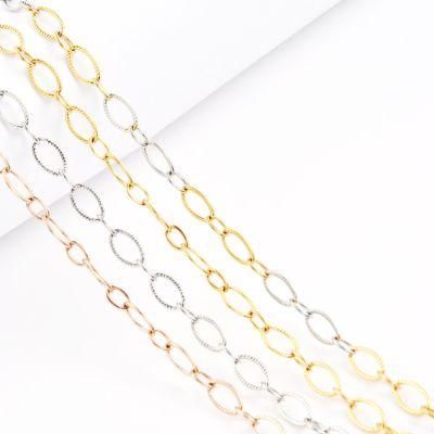 Ladies Fashion Necklace Elegant Jewellery Accessories Rose Gold Plated Stainless Steel Chain Bracelet Anklet Necklace