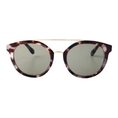 2018 Hot Selling Tortoise Sunglasses with Metal Decoration