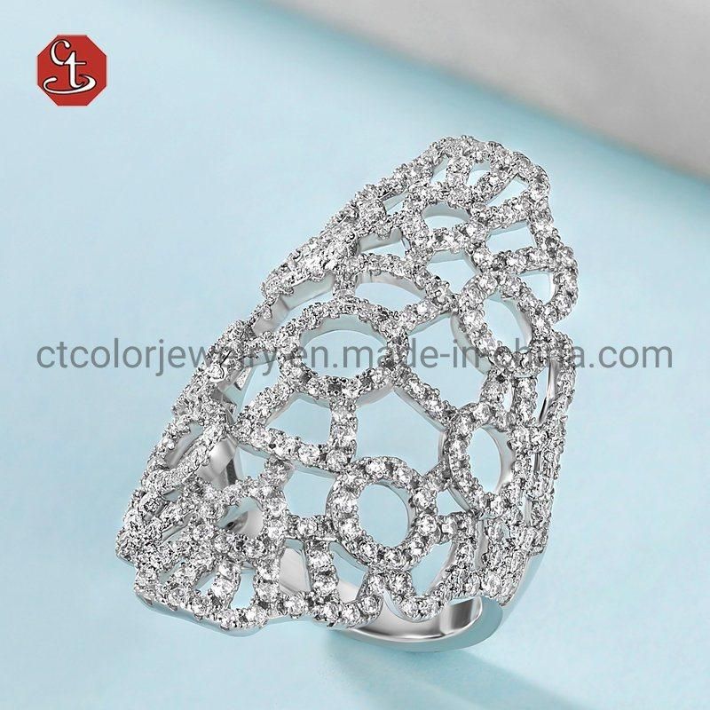 High Quality Jewelry Ring Sterling 925 Silver Ring Precision 3AAA CZ  Ring