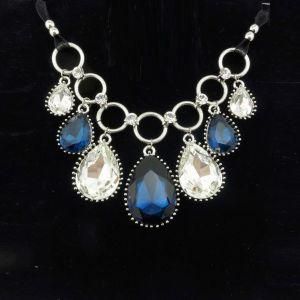 Fashion Jewelry Alloy Pendant Diamond Necklace