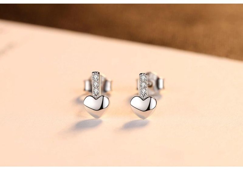 Copper-Colored Sliver or Golden Jewellery Stud for Her
