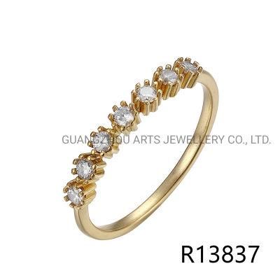 Hot Sale 925 Sterling Silver Stackable Zircon Finger Ring