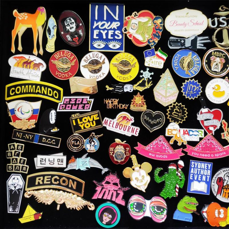 Customize Various Styles of Badge Pin Brooches