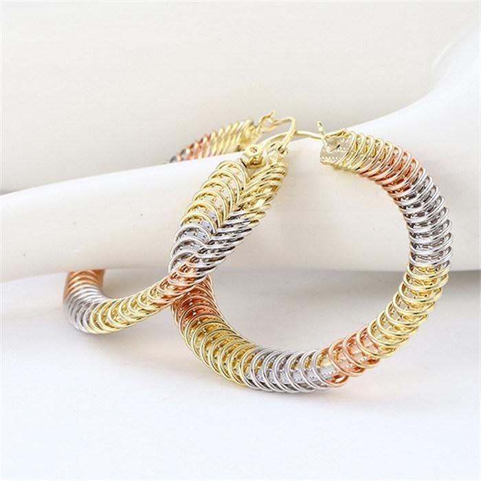 Hot Sales Wholesale Multicolor New Design 18K Gold Plated Hoop Earrings