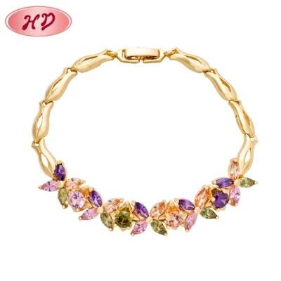 2020 Fashion Jewelry Gold Plated Heart Chain Bracelet&Bangles for Women