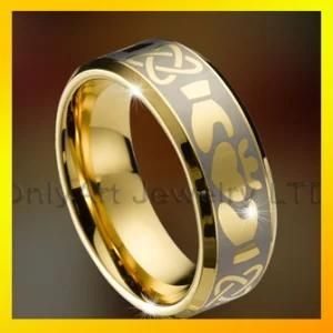 Fashion Engravable Metal Ring with Engraving Jewelry