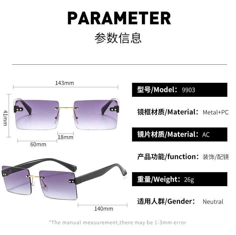 New Design Sunglasses Manufacturer Custom Sun Glasses Personality UV400 Square Wholesale Shades Sunglasses