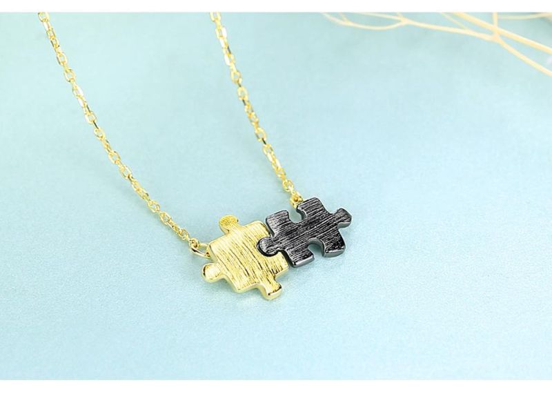 Golden and Black Turkish Choker Collarbone Chain Necklace for Man
