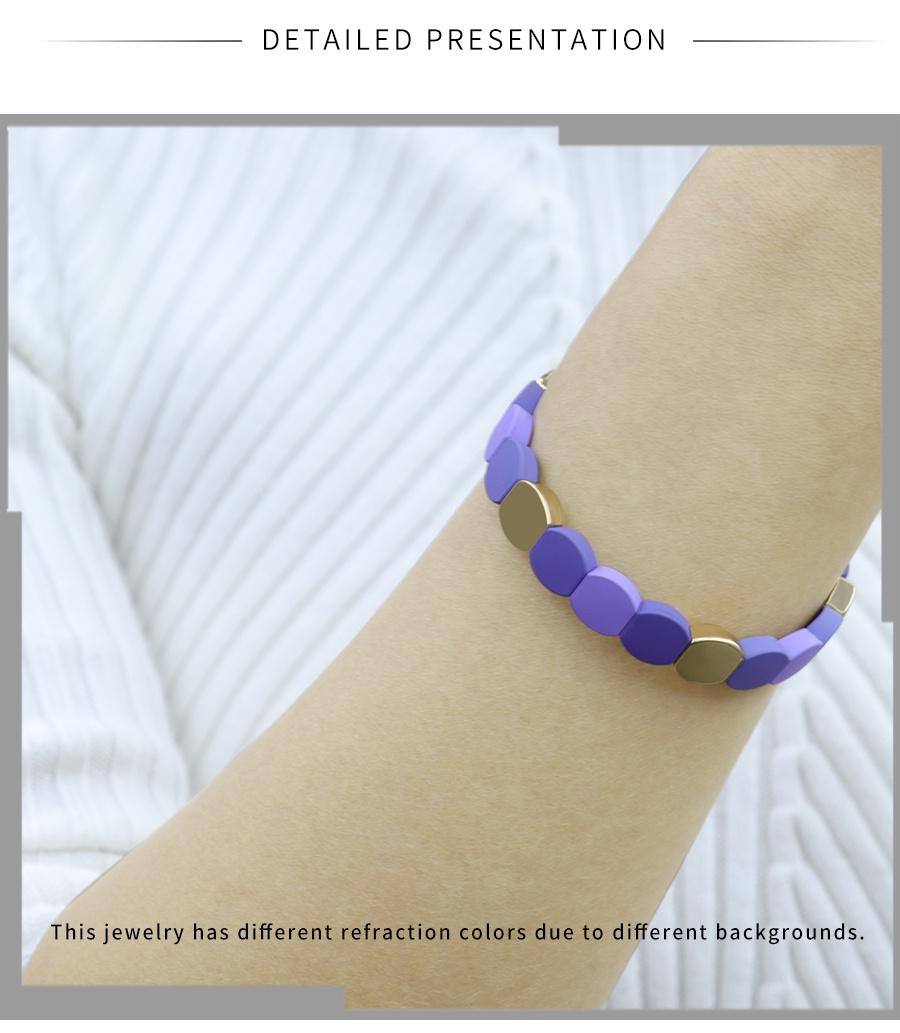 Purple Gold Two Color Bracelet