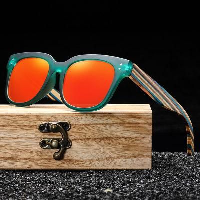 Fashion Sunglasses Eyeglasses Five Colors PC Frame and Colored Wooden Temple