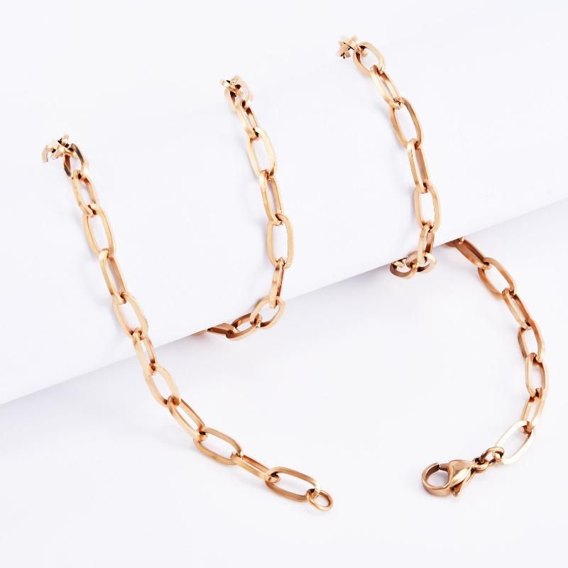 Wholesale Gold Plated Necklace Square Wire Cable Chain for Bracelet Necklace Jewelry Making