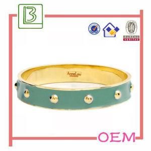 Enamel Bangles Cuff with Gold Brim (BR106)