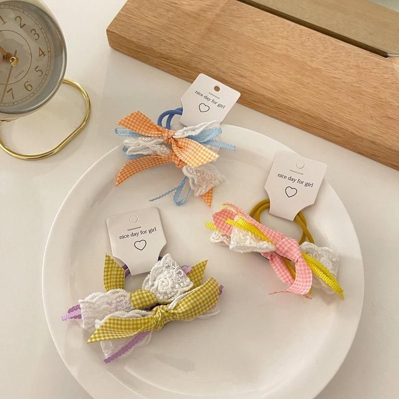 Fashion Hair Accessories Candy Coloured Bow Hair Rope