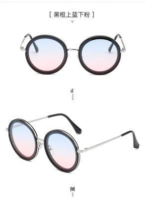 Brand Designer Newest Fashion Rimless Bend Leg Trendy Colorful Lens Women Sun Glasses Oversize Shades Sunglasses